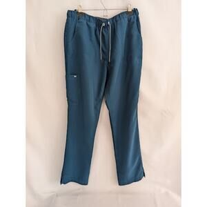 Koi-Next Gen Scrub Set-Lg-Turquois 5-pocket drawstring pants, matching top